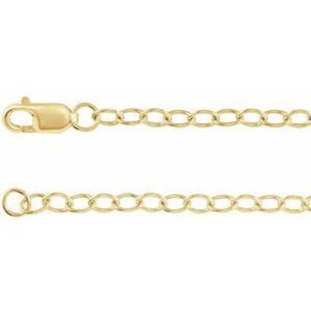 14k Yellow Gold French Cable Link Chain (2.50 mm)